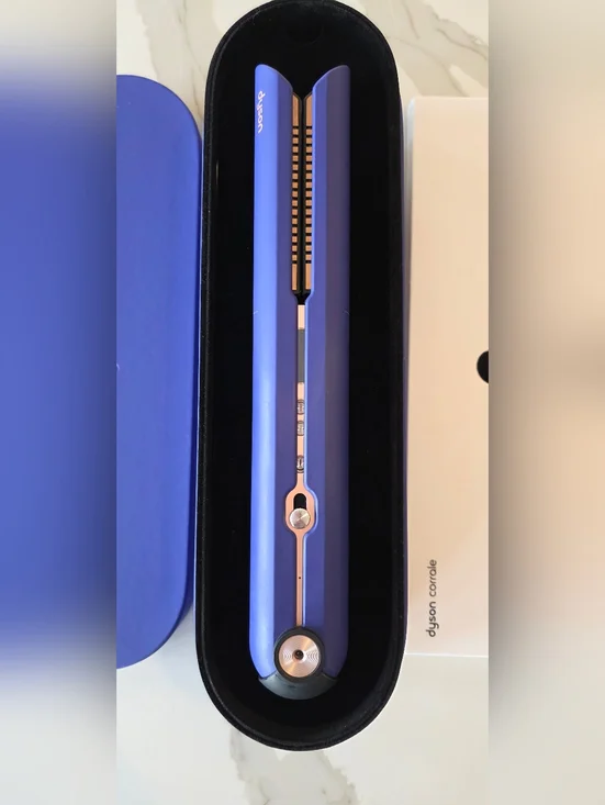 LIKE NEW Dyson Corrale Cordless Hair Straightener- Deep Blue with Rose Gold Trim - Picture 2 of 5